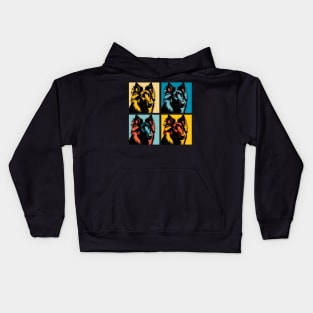 Pop Retro Belgian Tervuren Art - Cute Puppy Kids Hoodie